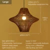 Modern Handmade Bamboo Rattan Hanging Lamp for Restaurant Kitchen Teahouse Farmhouse Home Decor Chandeliers & Pendant Lights