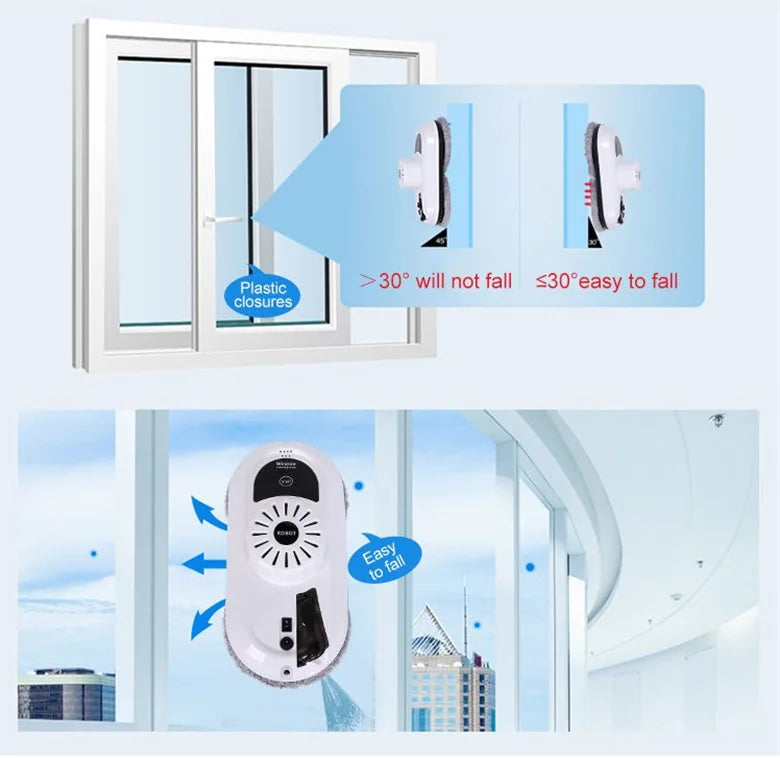best glass spray water window robot vacuum cleaner