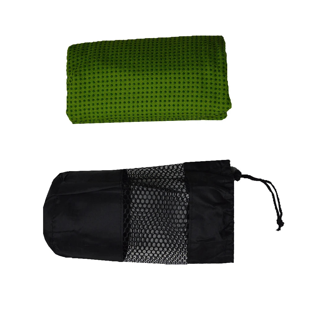 Wholesale Anti slip Microfiber Custom logo Organic Yoga Mat Towel Printed Eco Friendly 350gsm