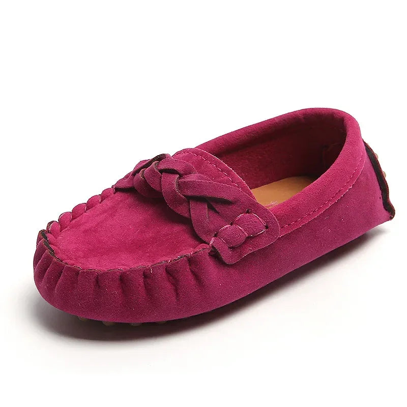 Kids Flats Loafers 2024 Spring New Casual Children Moccasin Shoes Korean Version Baby Girls and Boys Soft Fashion Slip-on