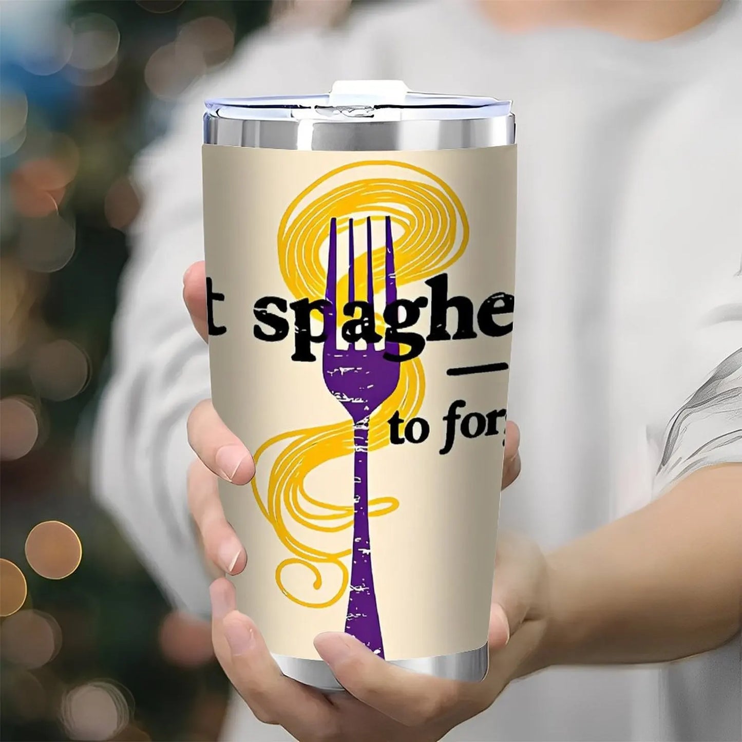 20oz Tumbler, Double Silver Side, Organic Compliant Stainless