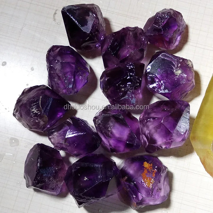 Price of Natural Rough Amethyst Quartz Crystals Dark Purple Amethyst Gemstone Wholesale Price