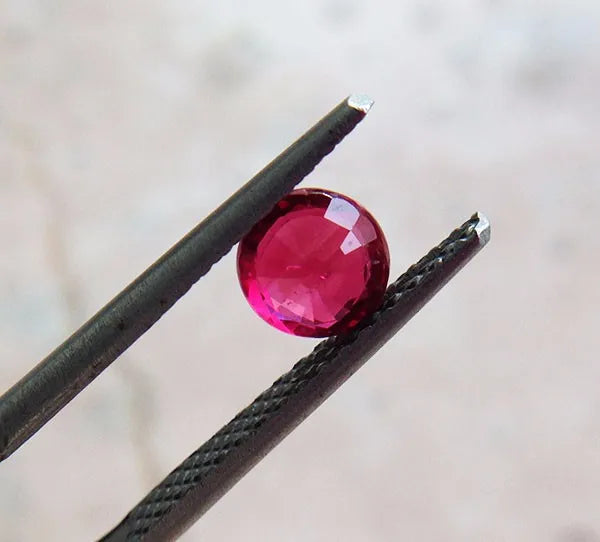 High Quality  Best Selling 4-5mm Synthetic/ Natural  Lab Created Ruby Cabochon Stone