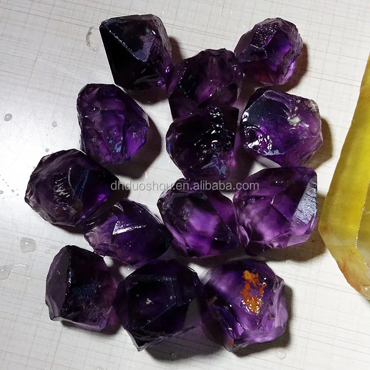 Price of Natural Rough Amethyst Quartz Crystals Dark Purple Amethyst Gemstone Wholesale Price