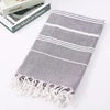 Wholesale 100% Cotton Microfiber Soft Antimicrobial Beach Towel Natural Organic Sand Free Quick Dry Knit Adult Turkish Style