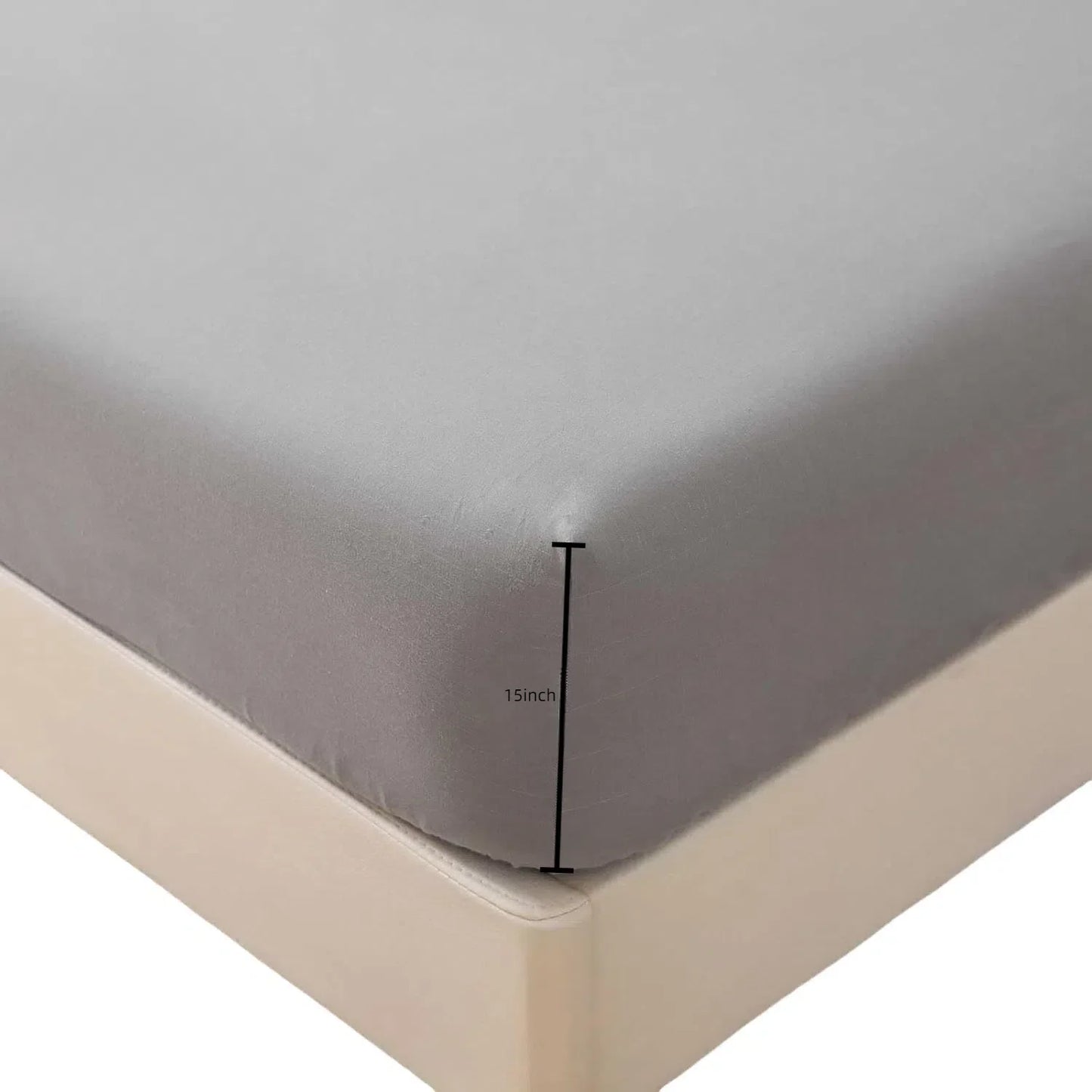 High-End Luxury Organic Cotton Comfort Sleep Grounding Sheet for Bed Solid Gray White Green Anti-Static Grounding Fitted Sheet