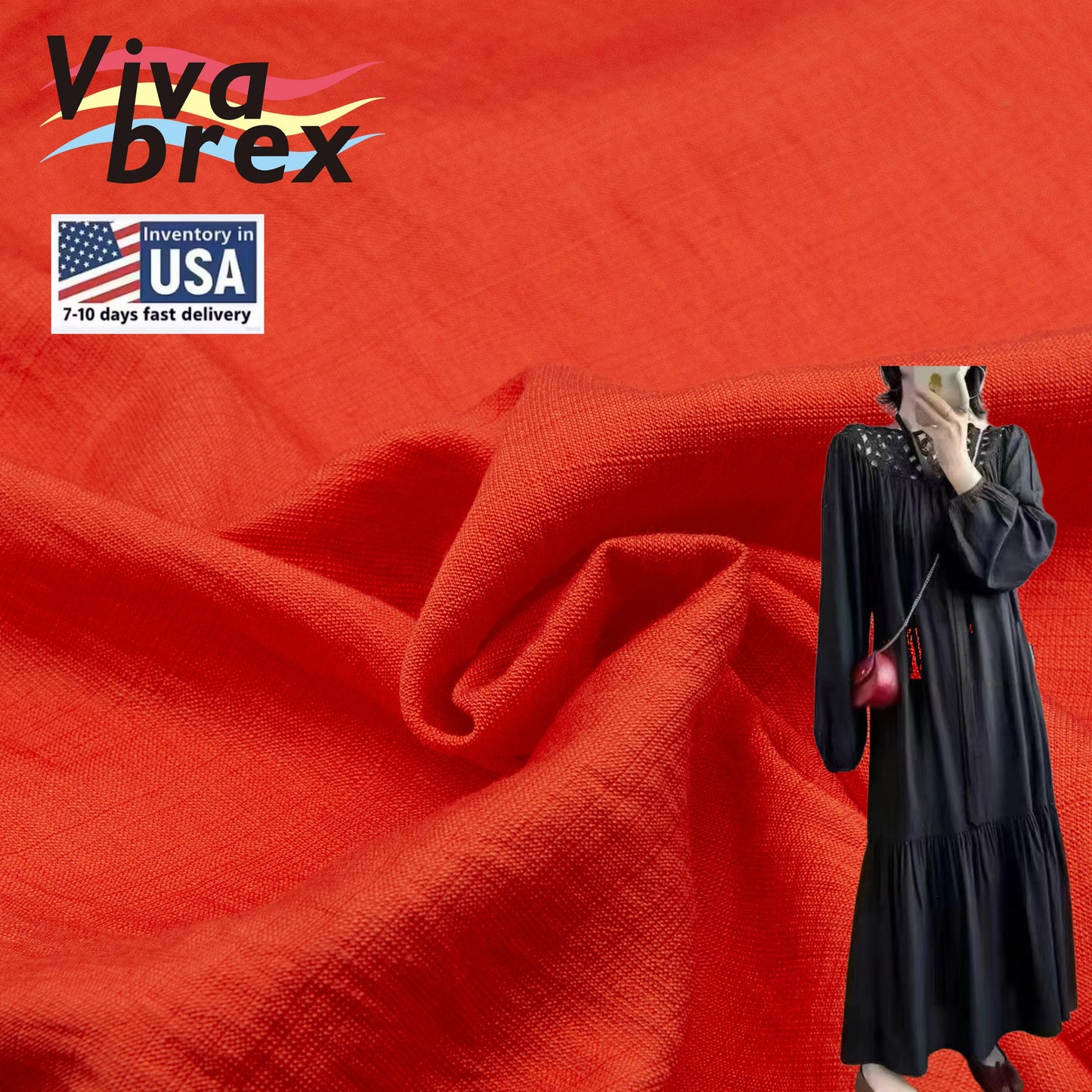 Usa Stock 7-10 Days Fast Delivery 130gsm Organic Filament Linen High-Density Weave Textured for Summer Suits and Dresses