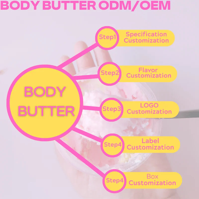 Organic Vegan Natural Whitening Moisturizing Nourishing Hydrating Body Butter Cream for All Skin Types 150ml