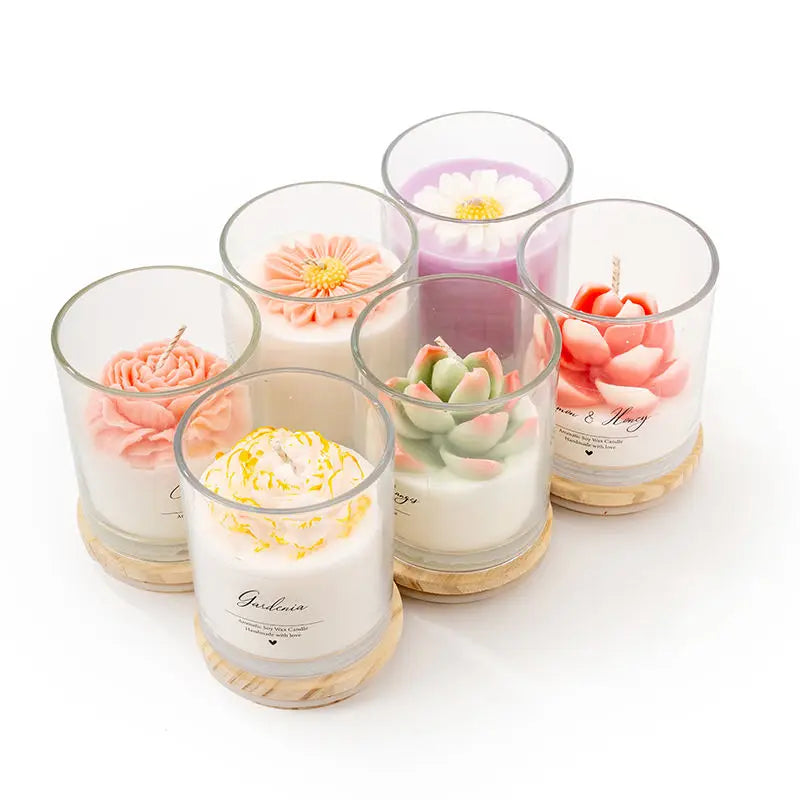 AIKUN Custom Logo Private Label Scented Candles Organic Soy Wax Jar Candle Gift Box OEM ODM Aromatherapy Candle Manufacturer