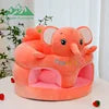 Modern Minimalist Baby Plush Sofa Seat, 10cm Thick Organic Cotton Pad & Hypoallergenic Foam for Stylish Nursery