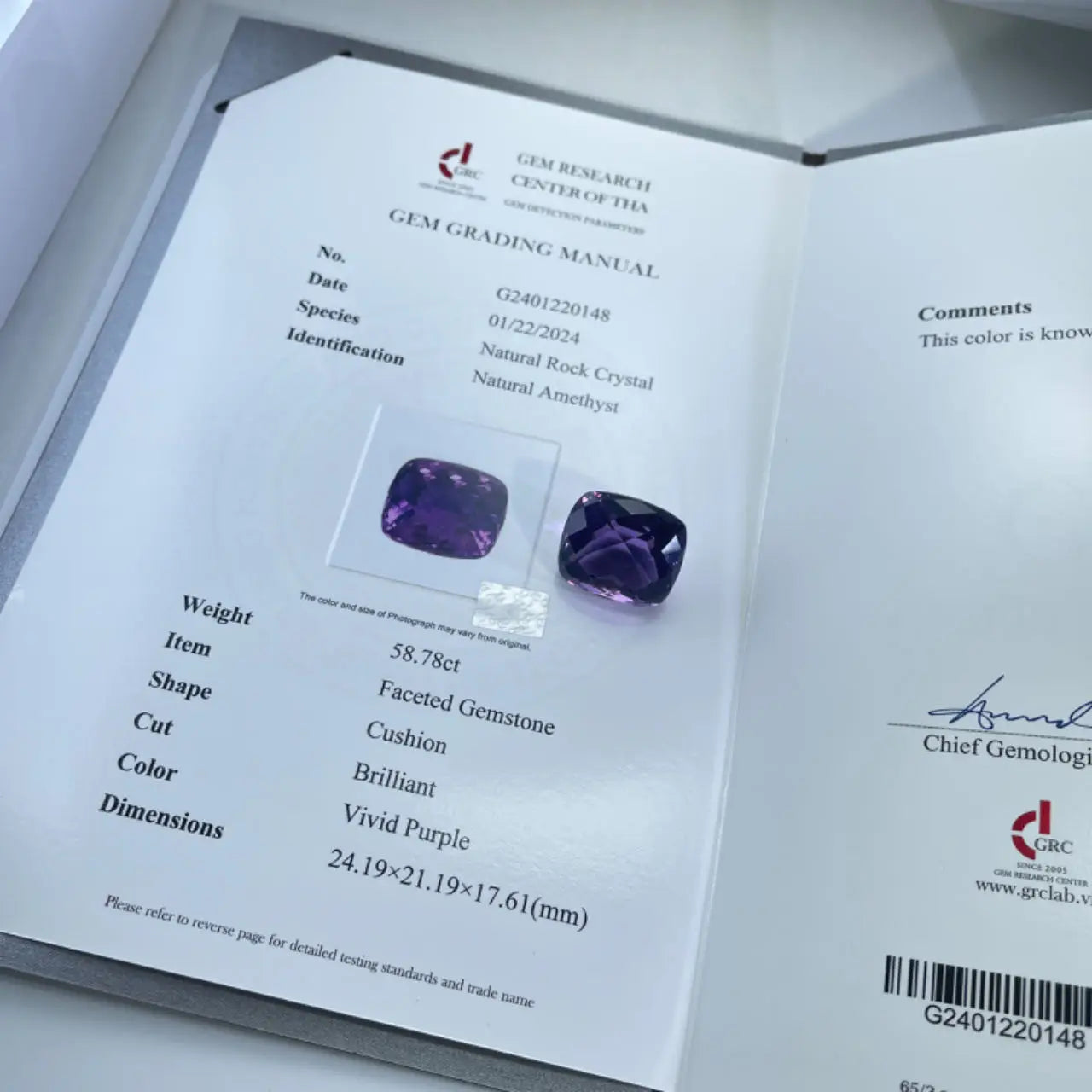 Wholesale Natural Amethyst Cushion Oval Pear Heart Brilliant Cut Vivid Purple Loose Gemstone With GRC Certificate Ready to Ship