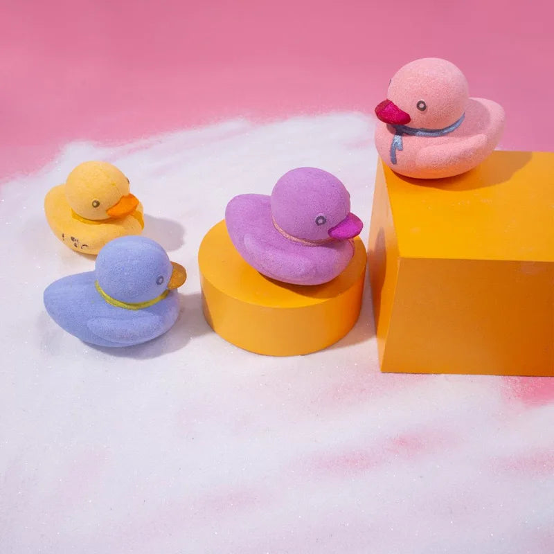 Surprise Children Kid Gift Organic Dog Duck Doll Toy Inside Bathbombs Shower Bombs Set With Wssential Oils