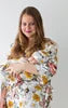 Bamboo Rayon Maternity Matching Bath Robes Gown and Baby Swaddle Receiving  Blanket Pregnancy Period Robe
