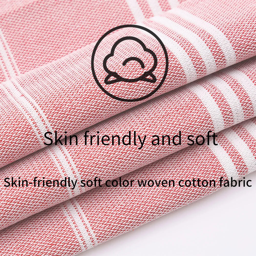 High Quality Organic Cotton Poncho Towel Adults Children Windproof Thickened Hooded Design Factory Wholesale Home Sports Striped