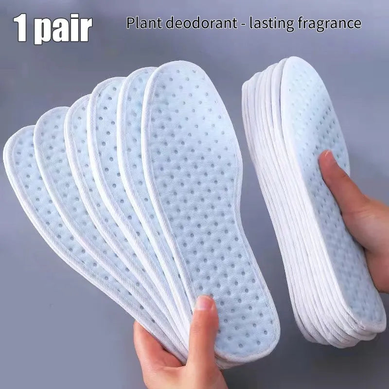 Bamboo Charcoal Insoles for Shoes Plant Deodorant Running Sports Insole Feet Thickened Shock Absorbing Shoe Insole