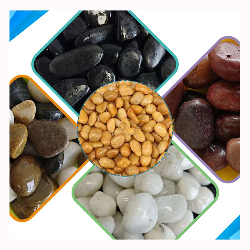 Rainflower Stone Natural Pebble Fish Tank Landscape Laying Stone Flower Planting Pottery Decoration Small Stones Colorful