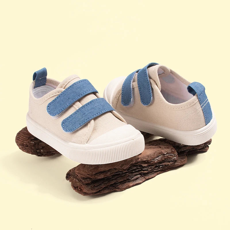 New Three Color Low Cut Children's Canvas Shoes for Spring 2025, Casual Soft Soled Shoes for Baby Products EKC5304