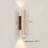 Wholesale Outdoor Waterproof Natural Travertine up and Down Wall Light Wabi Sabi Indoor Cylindrical Yellow Travertine Wall Lamp