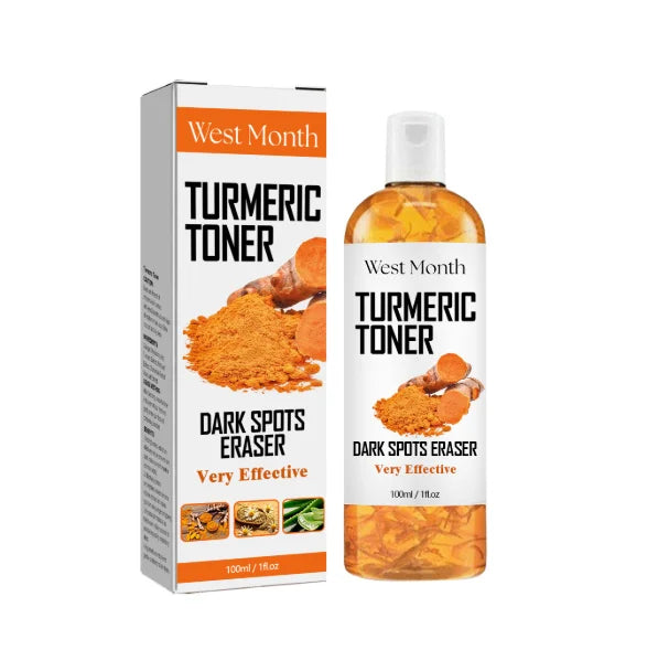 US Stock Organic Herbal Turmeric Extract Toner Face Whitening Hydrating Brightening Spray for Dark Spot Removal