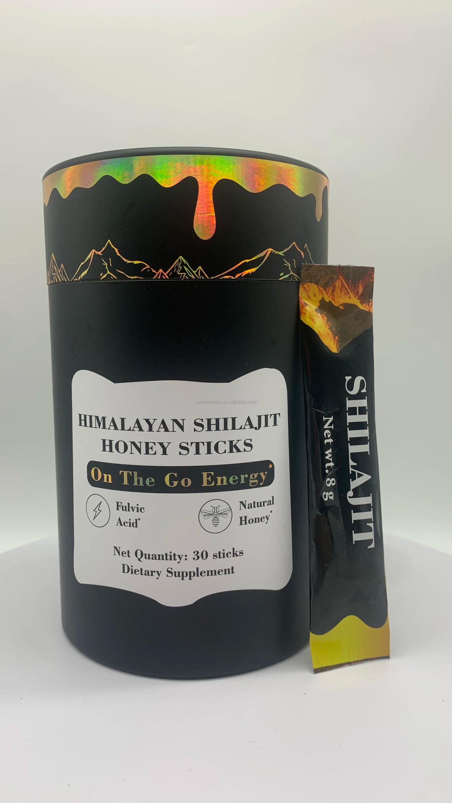 OEM Private Label Pure Himalayan Shilajit Gold Resin Himalayan Shilajit Honey Sticks Organic Boost Energy Immune