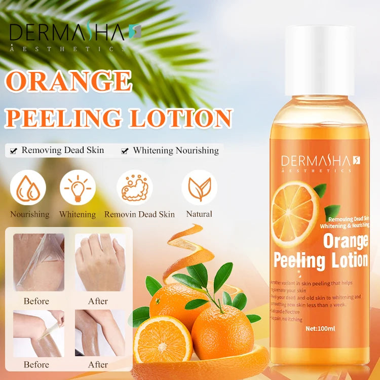 Private Label Skin Whitening Cream Organic Orange Peeling Lotion  Whitening Best Quality Peeling Oil for Removing Dead Skin