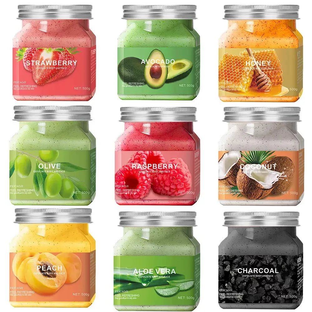 OEM Organic Coconut and Honey Body Scrub Exfoliating Bath Scrub with Whitening Effect for Skin Care Facial Scrub Exfoliator