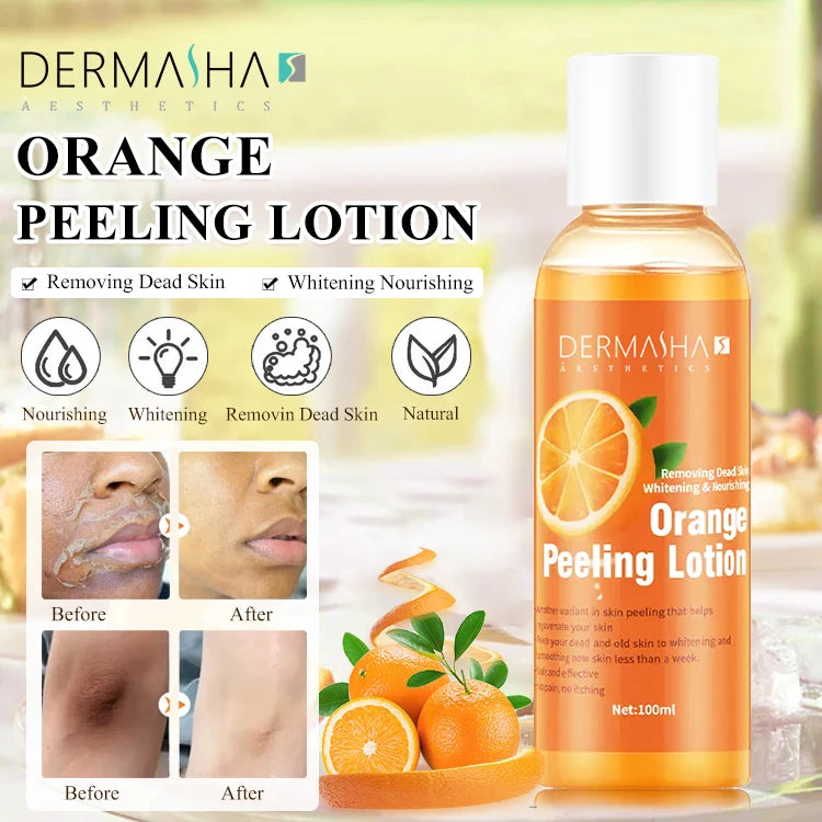 Private Label Skin Whitening Cream Organic Orange Peeling Lotion  Whitening Best Quality Peeling Oil for Removing Dead Skin