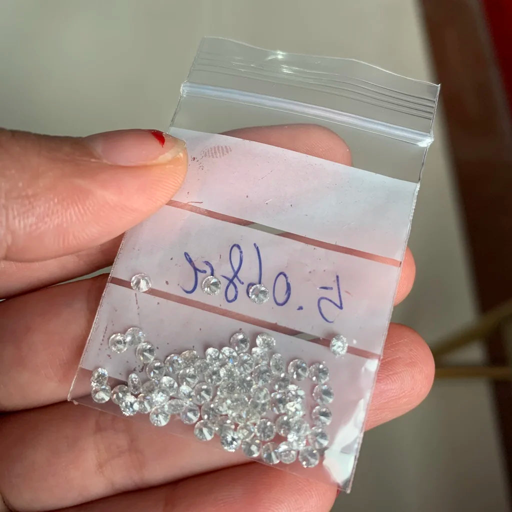 Solitaire VS Clarity F Color Real Natural 1.0Ct Real Natural Loose Melee Diamond Exclusive Price