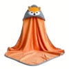 High Quality Organic Bamboo Hooded Baby Towel Animal Print 90x90 cm Super Soft Comfortable Antimicrobial Bathroom Bedroom