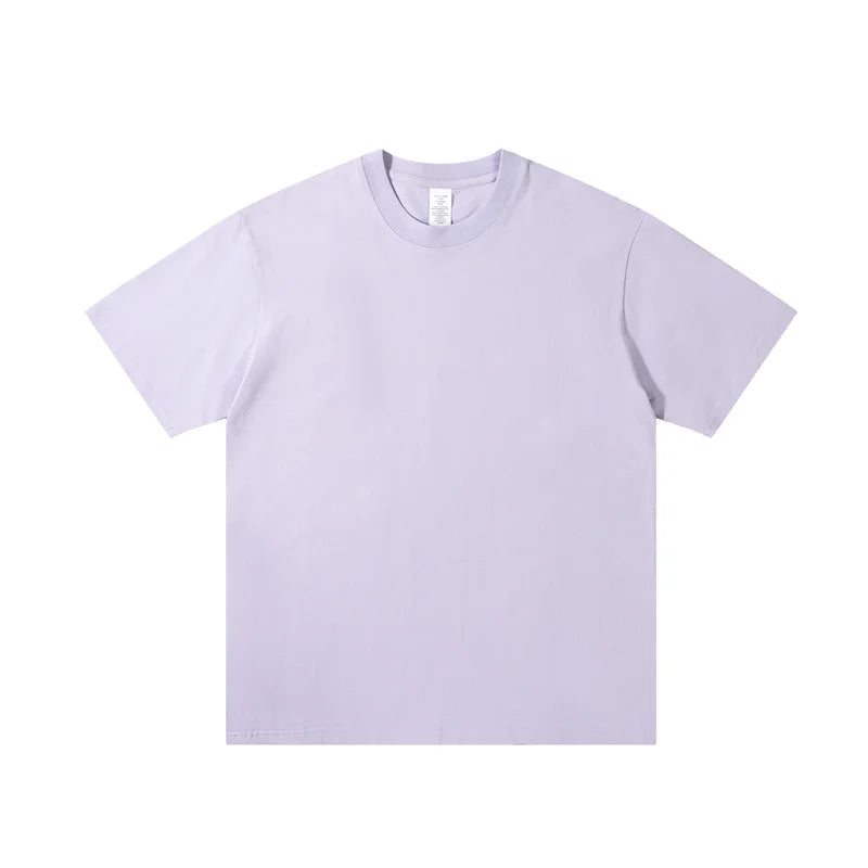 OEM/ODM 230G Heavryweight 230gsm Organic Cotton O-neck Men and Women T-shirt