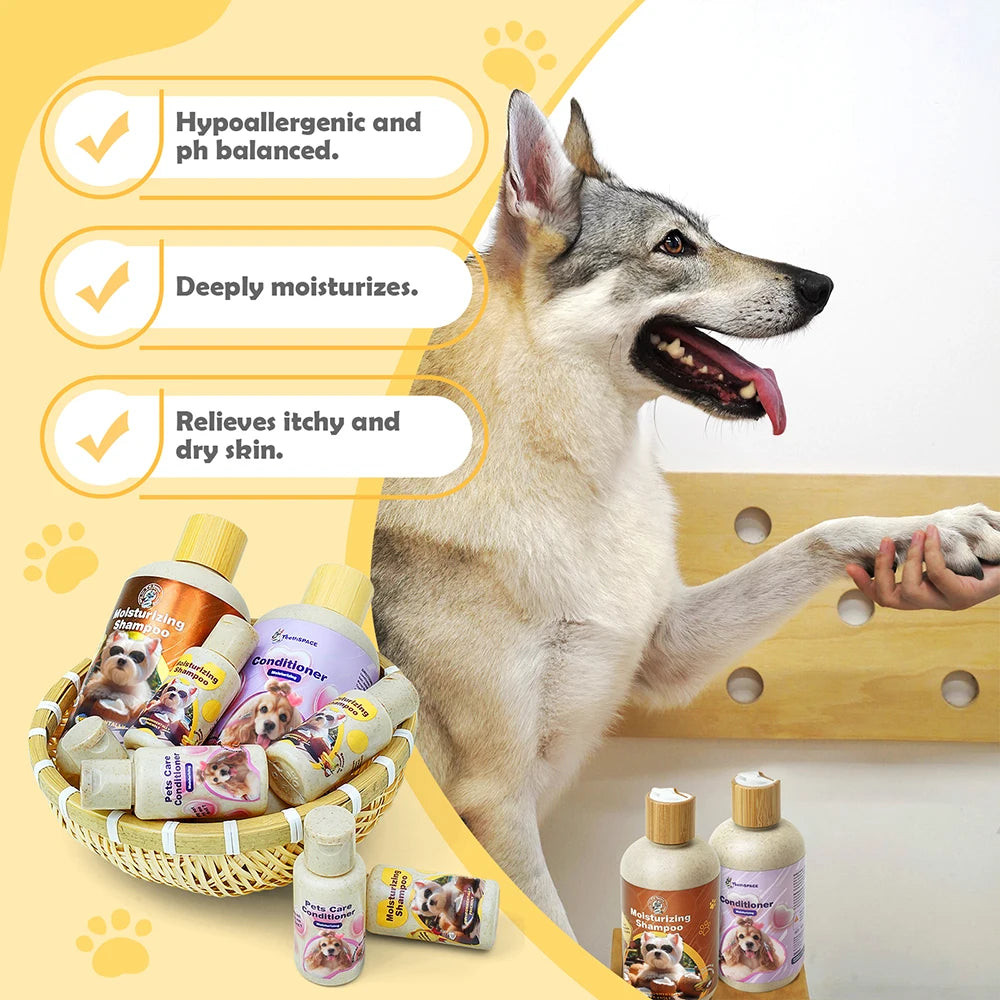 Dog Shampoo and Conditioner Set Natural Organic Anti-Itch Shampoo Consitioner Manufacturers