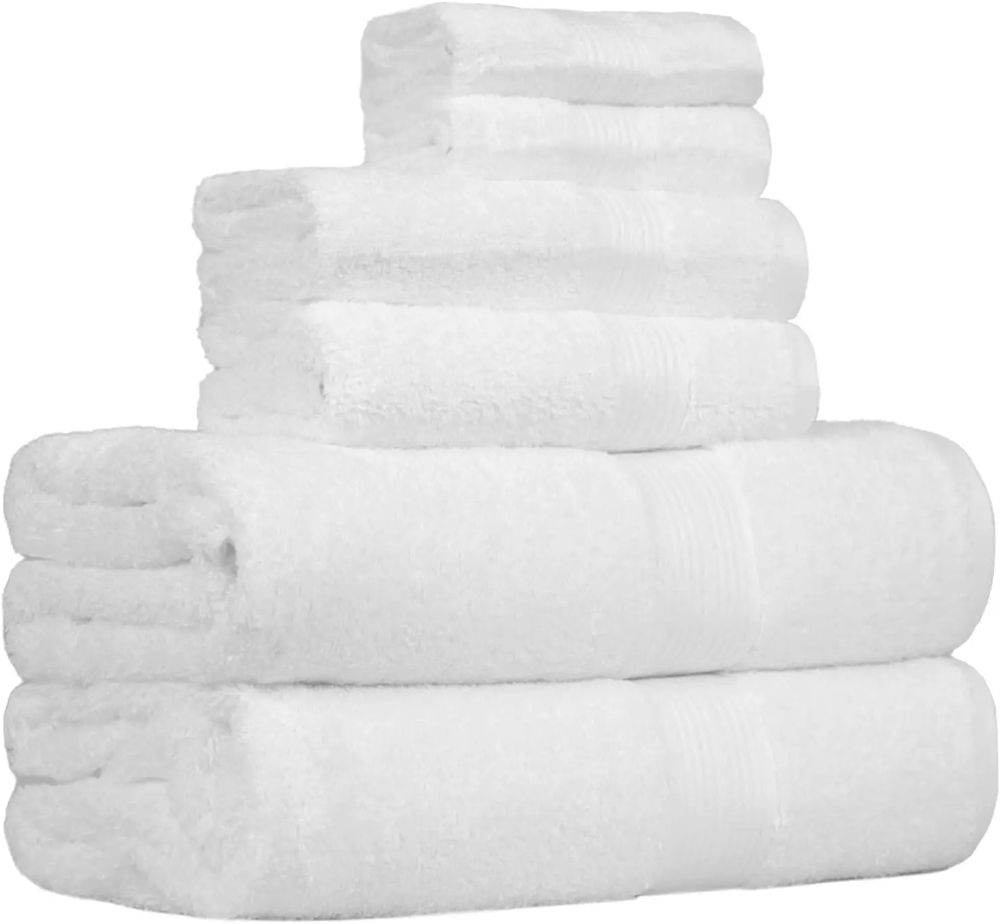 Luxury 6-Piece Set Fade-Resistant 100% Cotton Black Hand Towels Bath Gym Towels Soft Absorbent Custom Printed Organic Terry