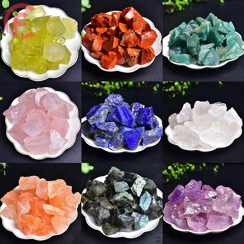 1KG Natural Crystal Agate Bulk Raw Stones Quartz Gravel Loose Chakras Energy Healing Stones Aromatherapy Stones