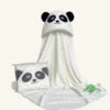 Organic Bamboo Baby Hooded Thick 500GSM Super Soft Breathable High Absorbent Bamboo Bath Towel fox Design Bamboo Hooded Towels