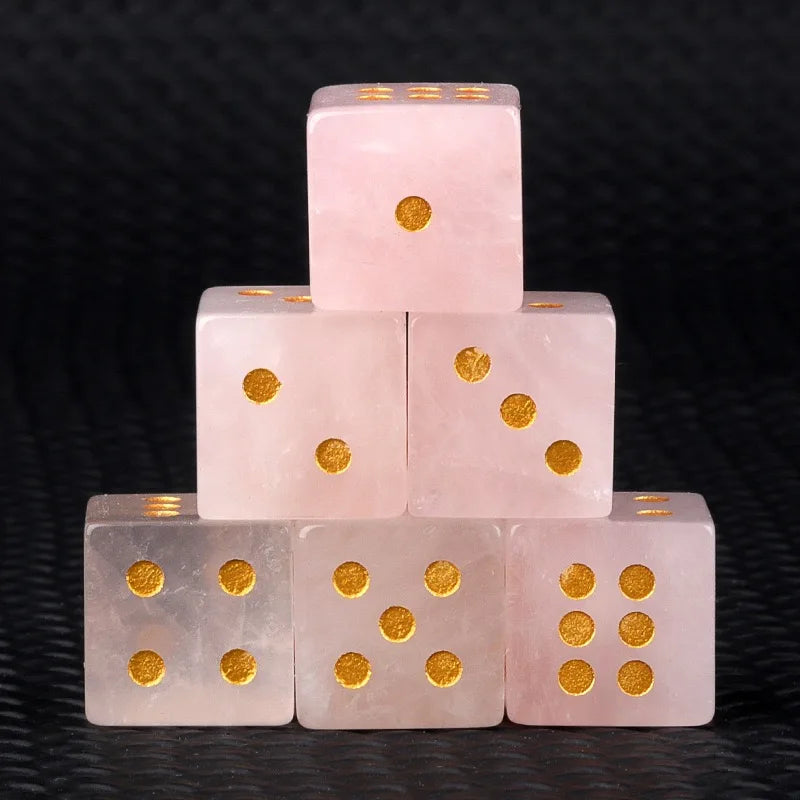 Customized Natural Mix Gemstone Crystal Cube Dice 16mm Eco-Friendly Handmade Carved Palm Healing Divination Stone Custom Logo