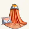 Organic Bamboo Baby Hooded Thick 500GSM Super Soft Breathable High Absorbent Bamboo Bath Towel fox Design Bamboo Hooded Towels