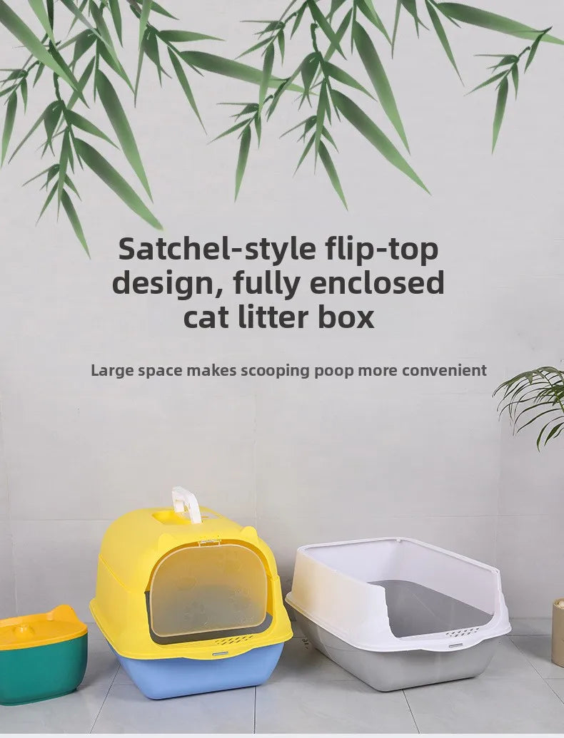 Cat Litter Box Model C01 Bulk Fully Enclosed Anti-Splash Extra-Large UV Sterilization Pet Supplies Manufacturer