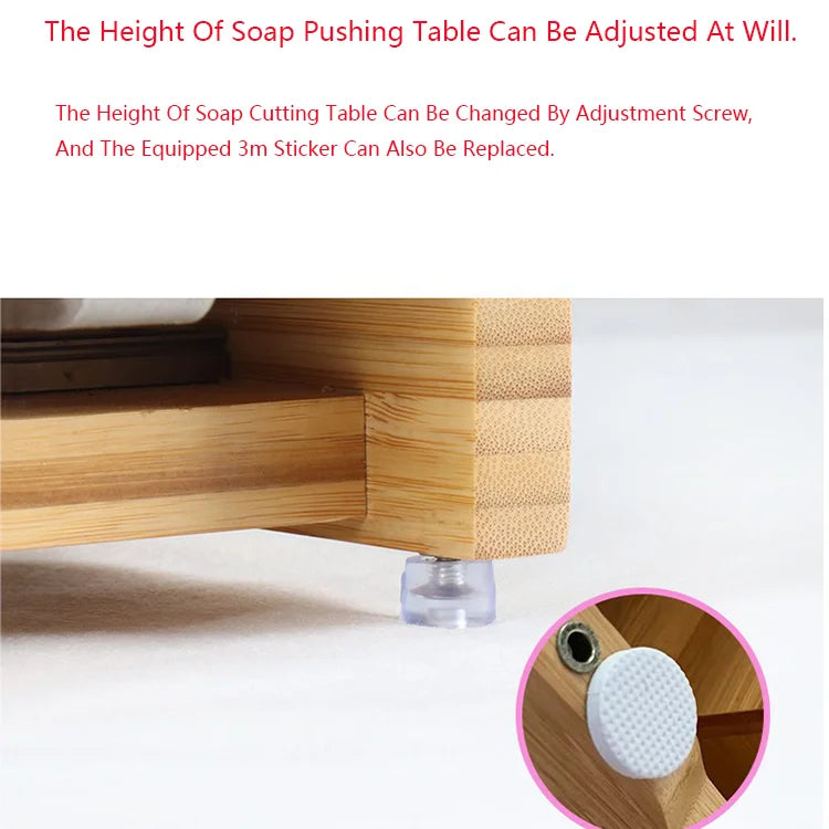 Bamboo Handmade Soap Cutter With Metal Steel Wire Soap Tool Sets for Cake Cheese Toast DIY Soap Cutter Tool