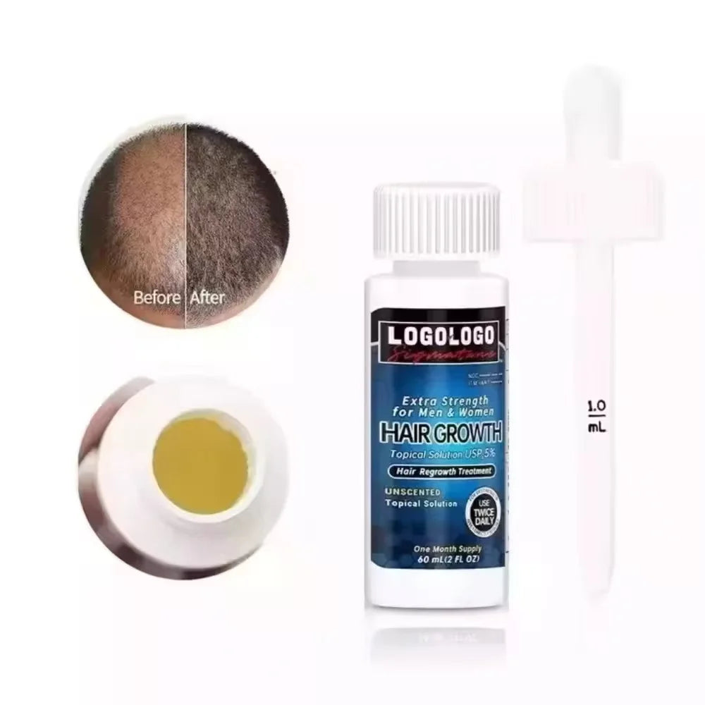 OEM 5% Biotin Nourishing Organic Hair Growth Serum & Booster Oil Kit for Normal Hair-Hair Regrowth & Dry/Damaged Hair Care