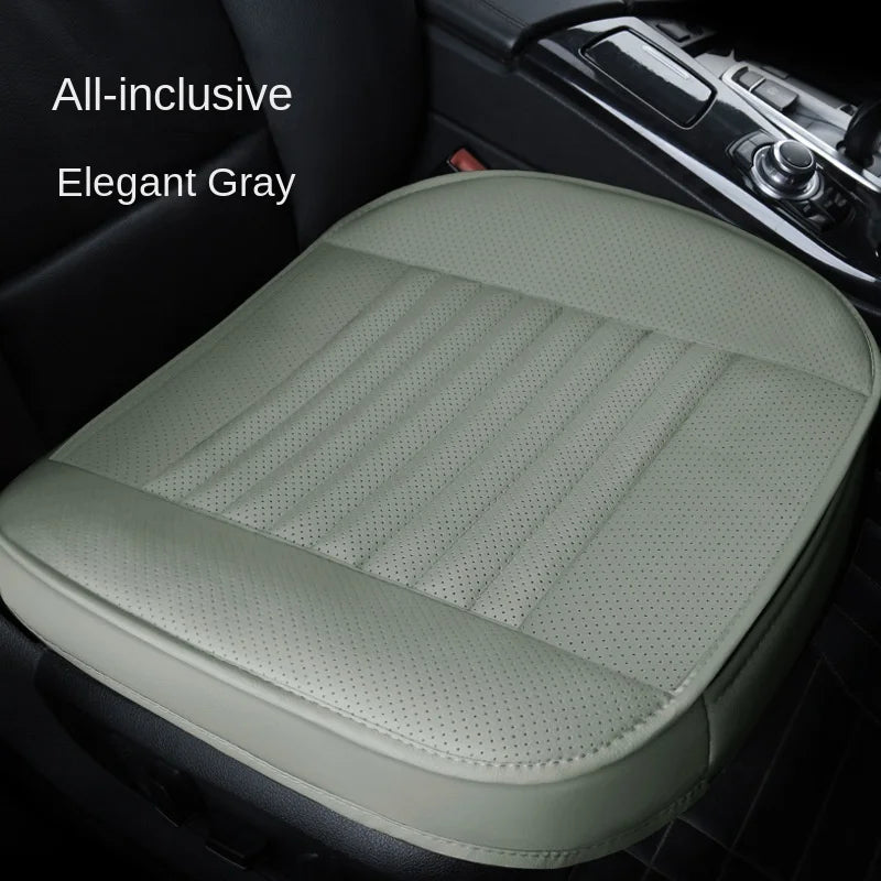 Four Seasons General Danipi 3-Piece Leather Seat Cushion Bamboo Charcoal Small Car Products Without Backrest
