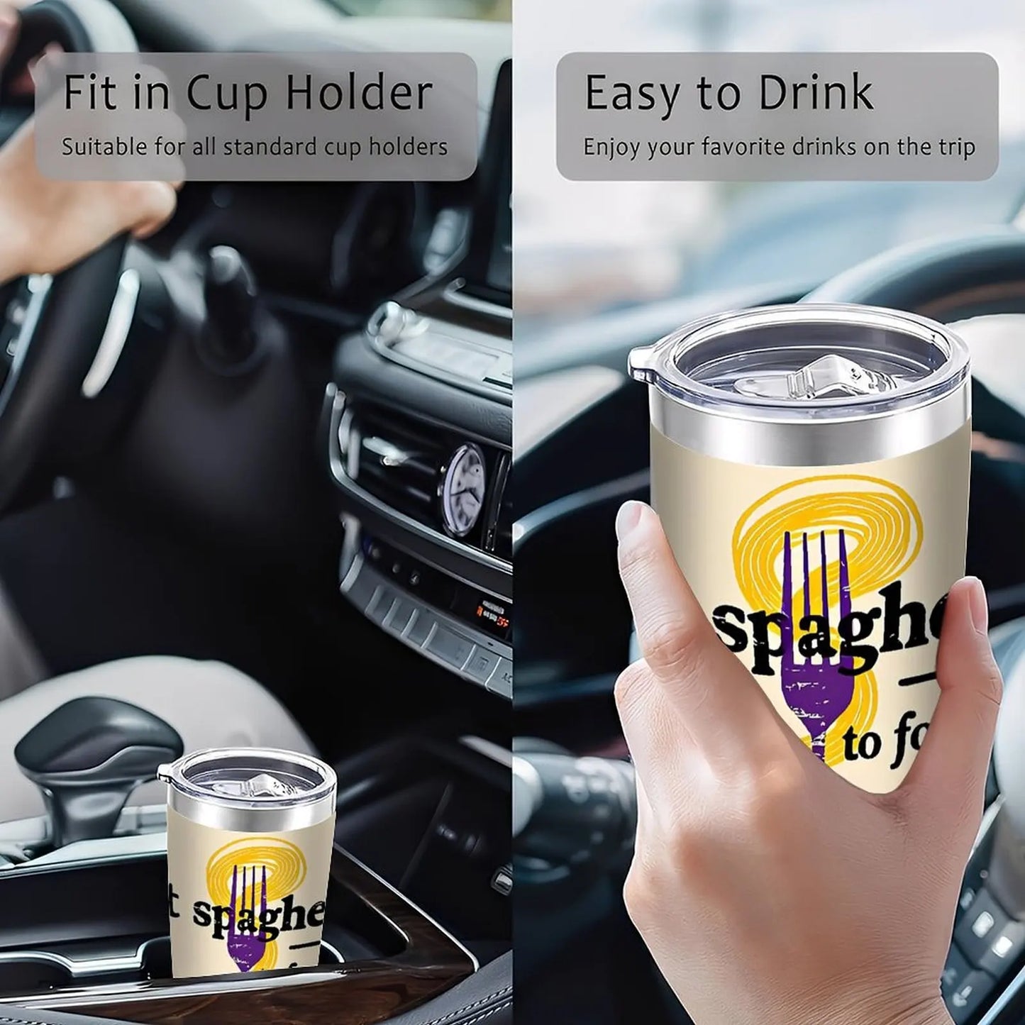 20oz Tumbler, Double Silver Side, Organic Compliant Stainless
