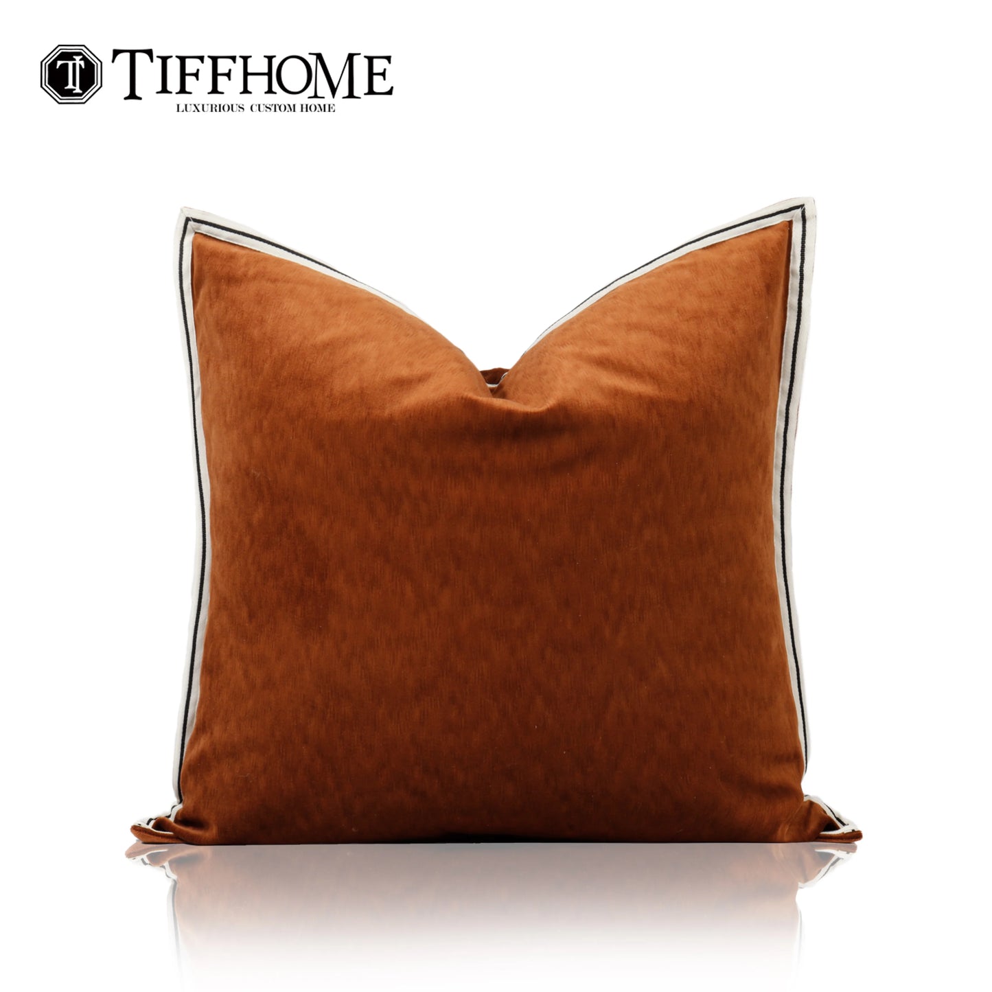 TIFFHOME Orange Splicing Custom Pillow Cover Chic Designer Decorative Home Textiles Organic Home Decor Cushion Covers