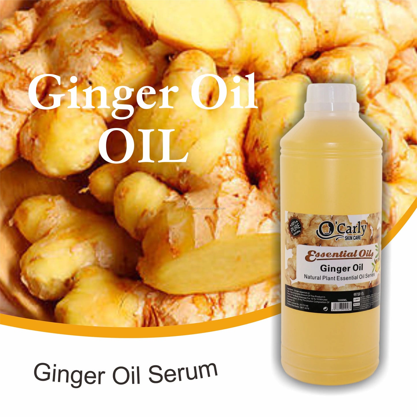 Private Label Super Whitening Dark Spot Remove Anti-Aging Face & Body Shimmer Serum Oil Ginger Hyaluronic Acid Organic