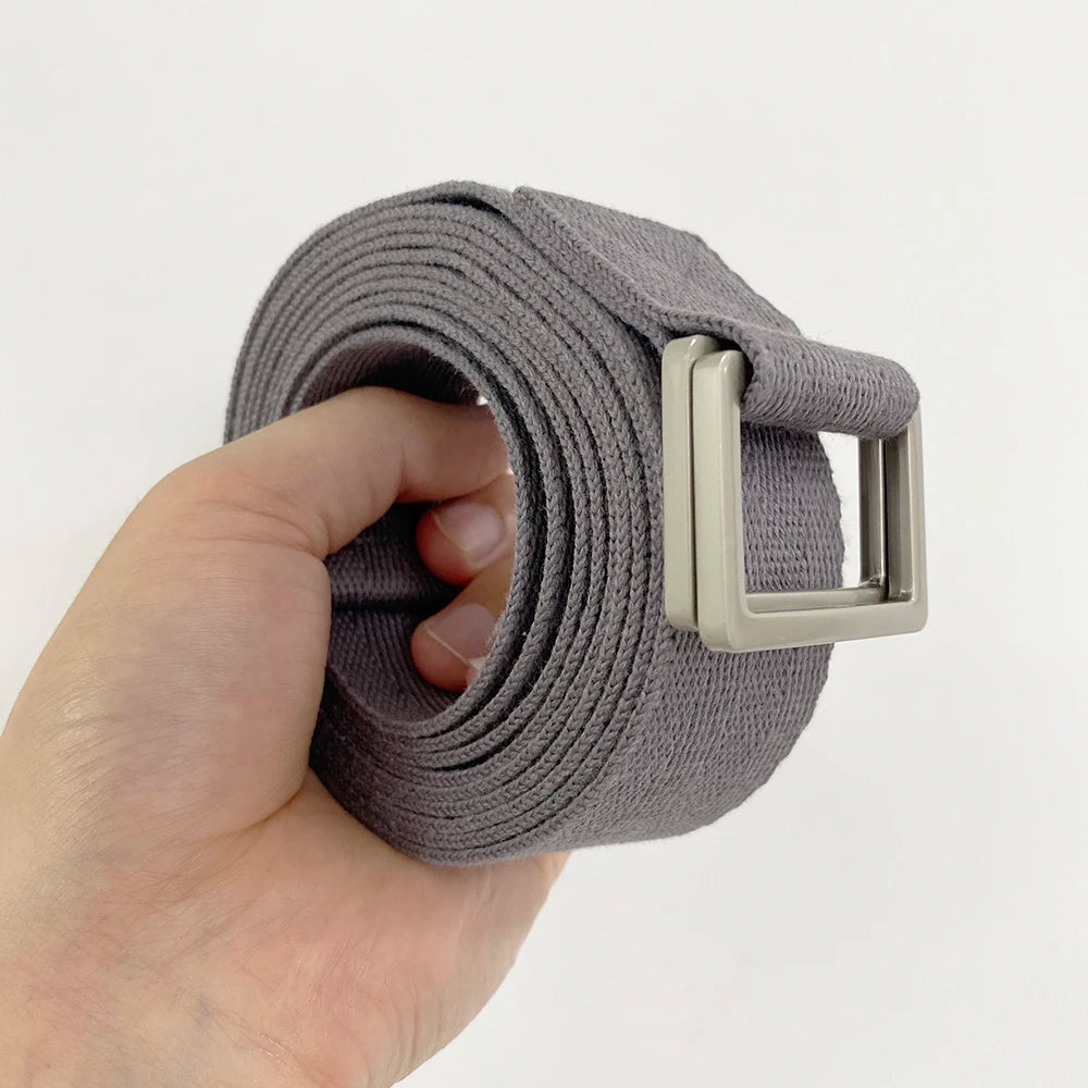100% Organic Cotton Yoga Strap 8ft Length Belt Custom logo Iyogasports extra Length Soft Biodegradable Material Yoga Belt
