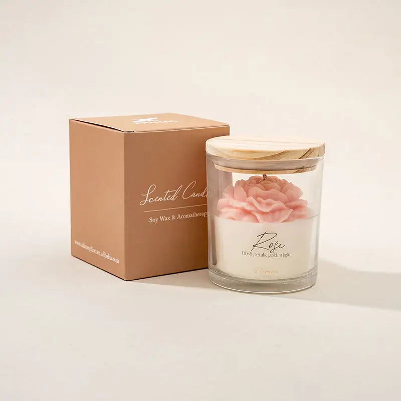 AIKUN Custom Logo Private Label Scented Candles Organic Soy Wax Jar Candle Gift Box OEM ODM Aromatherapy Candle Manufacturer