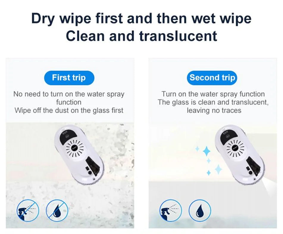 best glass spray water window robot vacuum cleaner
