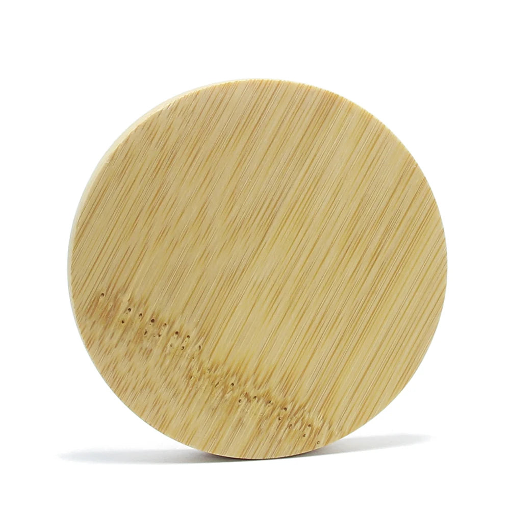Natural Round Tabletop Pocket Portable Beech Wood Frame Makeup Mirror Bamboo Vanity Mirror Single Cosmetic Wooden Pocket Mirror