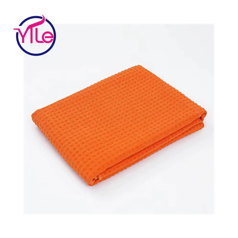 Wholesale Anti slip Microfiber Custom logo Organic Yoga Mat Towel Printed Eco Friendly 350gsm