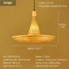 Modern Handmade Bamboo Rattan Hanging Lamp for Restaurant Kitchen Teahouse Farmhouse Home Decor Chandeliers & Pendant Lights