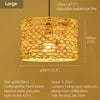 Modern Handmade Bamboo Rattan Hanging Lamp for Restaurant Kitchen Teahouse Farmhouse Home Decor Chandeliers & Pendant Lights